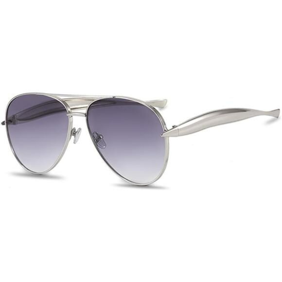 Oversized Gold Aviator Sunglasses Retro 70s UV400 Shades for Women and Men - Picture 1 of 7